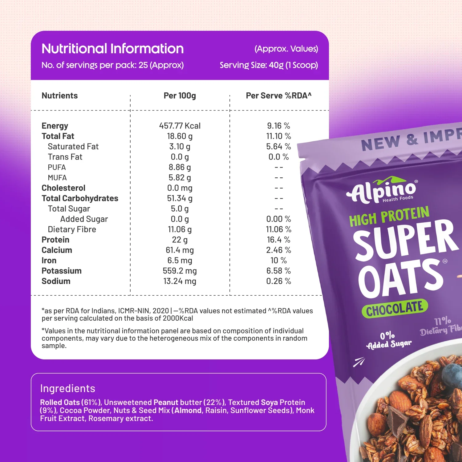 High Protein Super Rolled Oats Chocolate - Image 14