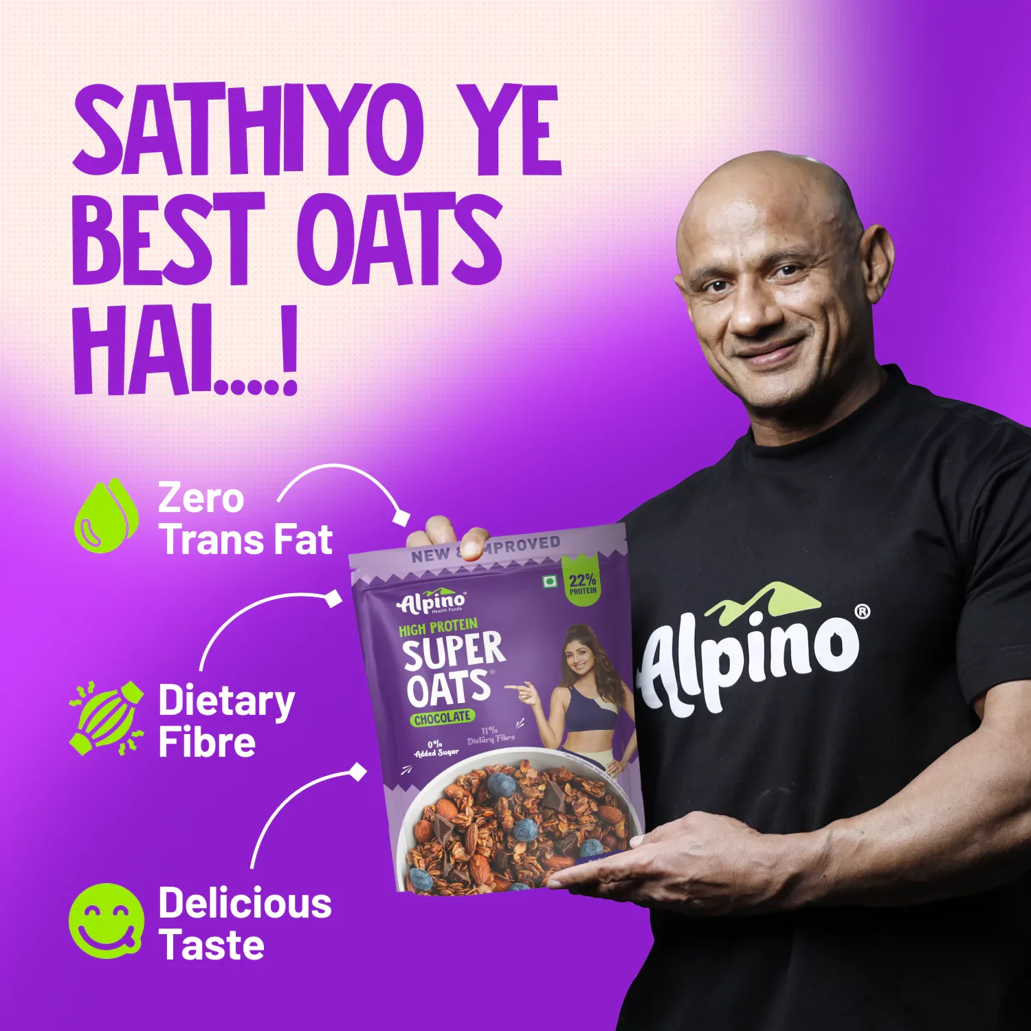 High Protein Super Rolled Oats Chocolate - Image 4